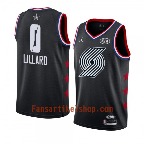 Portland Trail Blazers Trikot Damian Lillard 0 2019 All-Star Jordan Brand Schwarz Swingman - Herren Portland Trail Blazers Trikot Damian Lillard 0 2019 All-Star Jordan Brand Schwarz Swingman - Herren
